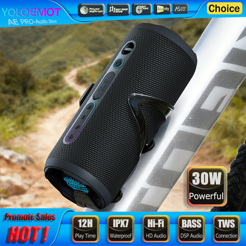 Portable Bluetooth Speaker Waterproof Ipx7 - 30W Taşınabilir Bluetooth Hoparlör Kablosuz EQ