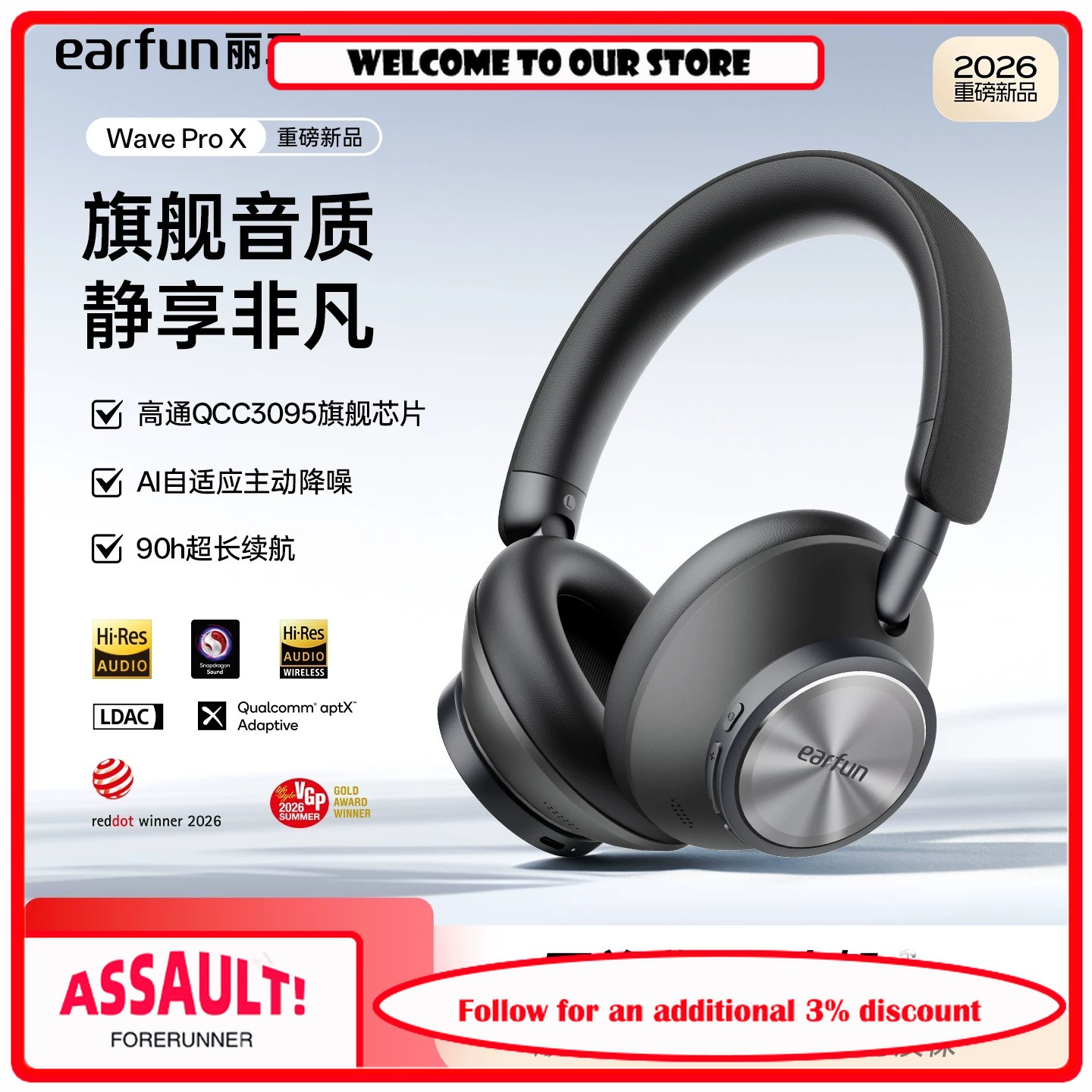 EarFun Wave Pro X Kulak Üstü A - Anc Wireless Over Ear Headphones incelemesi ve fiyatı