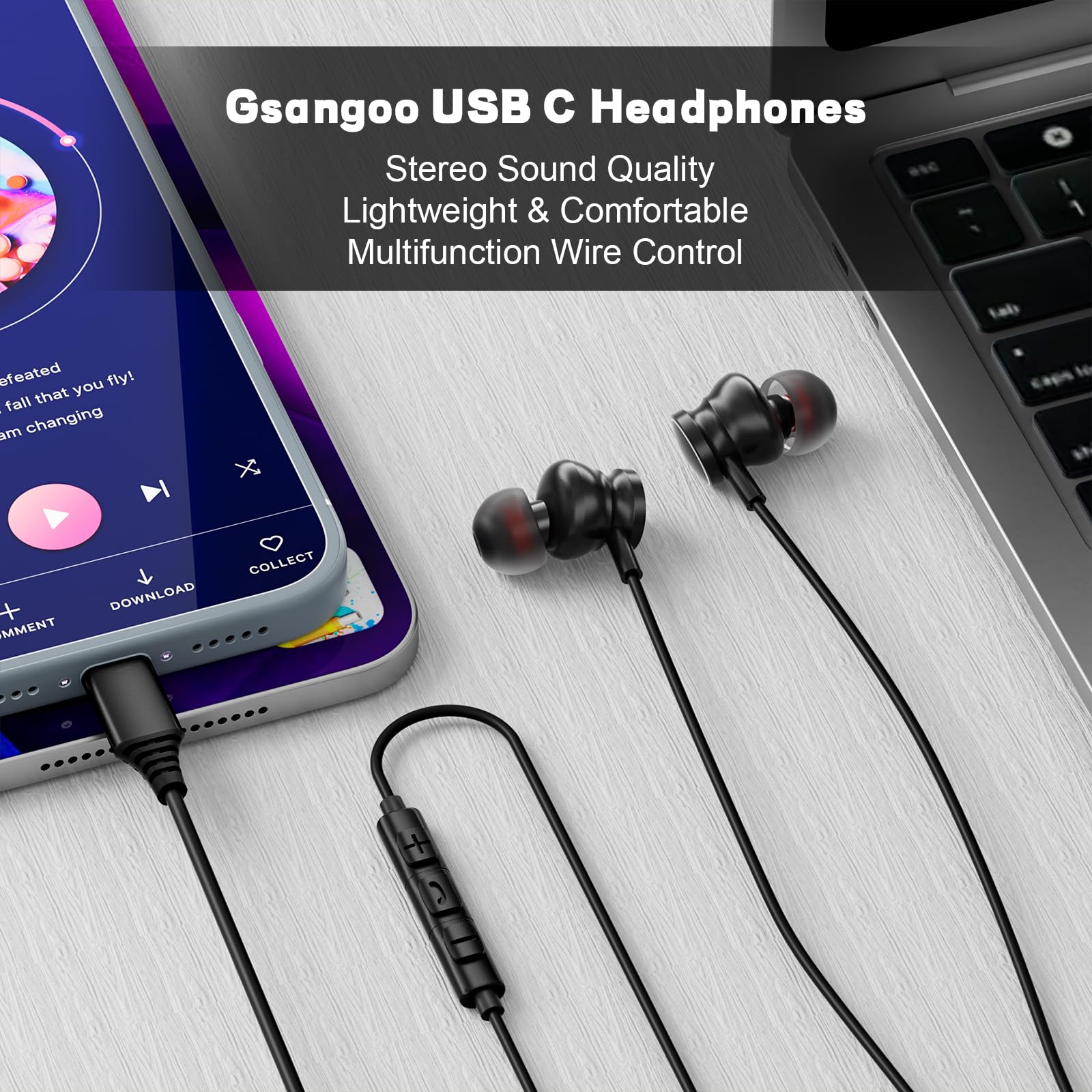 Tip C Kablolu Kulaklıklar 3.5m - Type C Wired Earphones With Mic incelemesi ve fiyatı